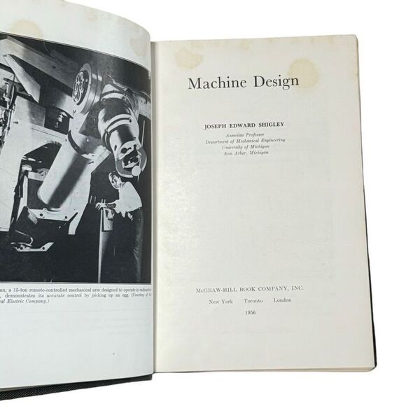 Machine Design (McGraw-Hill Series in Mechanical Engineering) 1956 - Picture 8 of 9